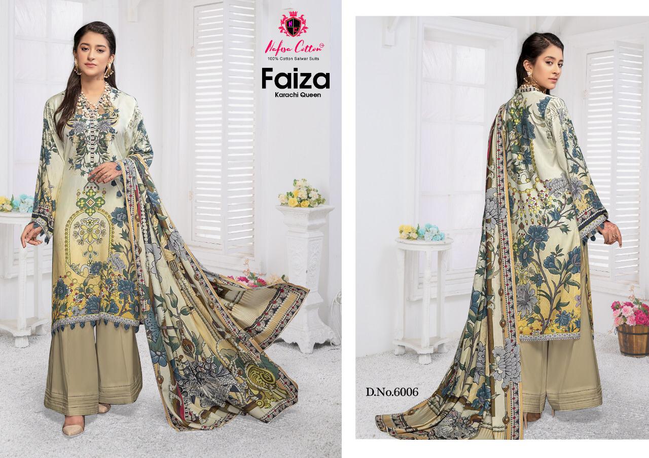Nafisa Faiza Karachi Queen 6 Fancy Casual Daily Wear Dress Material Collection